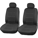 Coprisedile Auto Universale Nero Per Passeggero - Set 2 Pezzi Con Poggiatesta - Foto 12