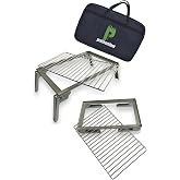 practicaloutdoor Folding Grill with Mobile Wire, Baking Stand, With Fire Mounted Grill Bag