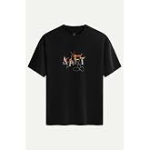 Erkek Oversize Urban Tasarım T-Shirt - Naka