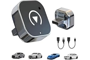 BUITHAFU CarPlay Wireless Adapter Upgrade da Wired CarPlay a Wireless, Mini USB Design per auto con Wired CarPlay, Plug and Play, Connessione rapida e stabile per CarPlay con Phones