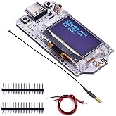 DollaTek ESP32-S3FN8 LoRa V3 Development Board 433~510MHz SX1262 0.96 Inch OLED Display and Antenna Bluetooth + WiFi Lora Kit