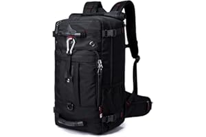 KIEPOAR Sac à Dos de Randonnée 40L pour Outdoor Sport Voyage Fitness Trekking, 3 en 1 comme Sac à Dos, Sac à Bandoulière Crossbody Sac à Main, Gros Sac Imperméable Multipoches Anti-vol avec Serrure