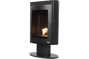 PUR LINE Estufa de etanol diseño Cuadrado en Acero Negro Silenus Purline