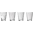 Villeroy & Boch – Dressed Up Water Glass Set 4 Pieces 310 ml, Dishwasher Safe, Microwave Safe, Cold Drink Glasses, Juice Glasses, Drinkware, Crystal Glass