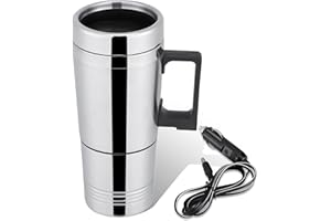 ZYYINI Tasse Chauffante, Tasse Chauffante 300Ml 12V / 24V Pouvant êTre UtiliséE Dans Une Voiture, AdaptéE Au Chauffage Lait, Café, Thé, Etc. Dans La Voiture, Vous Attend à Un Tourisme AgréAble(24V)