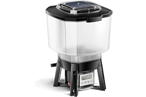 SUNSUN Wiltec CFF-206 Distributeur Automatique Alimentaire Solaire - 275 x 252 x 420 mm/capacité 6 l - pour Nourriture de Poissons - programmable 1-6 Repas par Jour