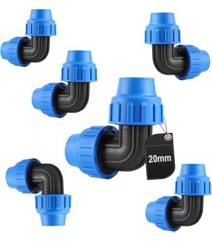 2 Pezzi Raccordo Riduzione 25 Mm X 20 Mm In Polipropilene PP Manicotto Per Il Collegamento Di Tubo Polietilene PE - MONTERAL - Foto 5