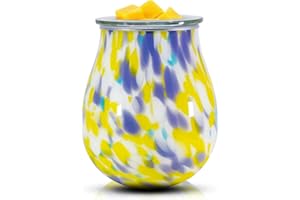 Wax Melt Burner Wax Warmer - EQUSUPRO Wax Melter for Scented Wax Melts Electric Fragrance Warmer for Wax Cubes & Tarts, PTC Heating 7 Colors LED Lights，Gifts & Decor for Home Office Studio