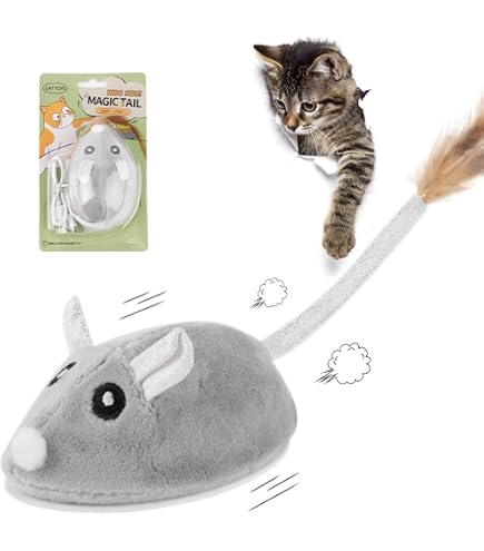 Love Story – 2er Pack Spielzeugmäuse Für Katzen, Polyester, 14 Cm Lang