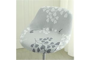 HHONGWYT Fundas para Taburetes de Bar Fundas para Sillas con Respaldo Bajo Fundas para Taburetes Elástico Giratorias Fundas para Taburetes de Cocina,A7,5PCS