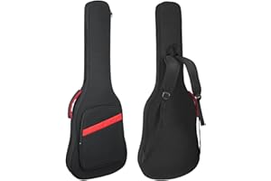 HOHIYO Electric Guitar Bag 39 40inch Electric Guitar Gig Bag 7MM Thick Padded Guitar Case Waterproof with Pocket and Adjustable Shoulder Strap Neck Protector Pillow Pad Black