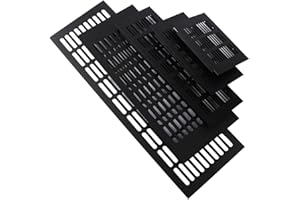 AIDNTBEO Rejilla de ventilación de metal, 150 mm de aluminio, rectangular, armario, rejilla de ventilación (150 x 200 mm)