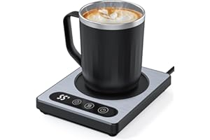 ‎MAESTRI HOUSE Maestri House Kaffeetassenwärmer mit 4 Temperatureinstellungen und 1-12-Stunden-Timer für den Schreibtisch, elektrischer tragbarer Getränkewärmer für Zuhause und das Büro