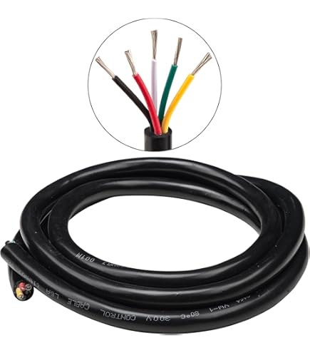 QUARKZMAN 26Awg Électrique Fil 3 Conducteurs Ul2464 Led Alimentation Éclairage Câble Étain Cuivre 32.8Ft Basse Tension Pvc Case Souple Rallonge Cordon Noir Pour Led Bandes Lampes Éclairage