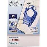 SUPERVAC Bosch Ergomaxx, Siemens Dynapower ile Uyumlu Type P S&uuml;p&uuml;rge Torbası 4l&uuml; Paket