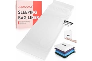 JAICOM Sacco a Pelo Ultraleggero - Sacco Lenzuolo, Compatto & Confortevole Sacco Letto da Viaggio [330 g], Con Federa, Ad Asciugatura Rapida, Adatto per Esterni, Hotel, Treni, ecc.