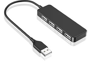 LBSC USB Hub, 4-Port USB 2.0 Hub Ultra Slim Portable USB Splitter for iMac Pro, MacBook Air, Mac Mini Pro, Surface, Notebook PC, Laptop, Flash Drives, Mobile HDD and More (usb 4IN1)