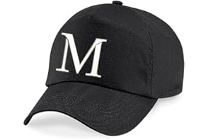 4sold Fille Enfants Chapeau Bonnet Unisexe A-Z Alphabet New Casquette de Baseball Cap Noir Garçon