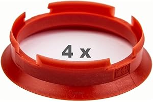 4 x pneugo! Anelli di centraggio per cerchi in alluminio 63.4 mm - 57.1 mm