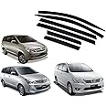 ROYALTECH Premium Non-Breakable Car Window Door Visor/Rain Guard/Wind Deflector Compatible for (Toyota Innova Old Model)