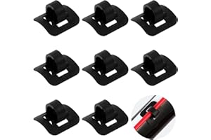 Lonimia 8 Cables de Bicicleta de Montaña con Clip en C - Fijación de Aluminio para Marco con Guía de Freno y Base Fija