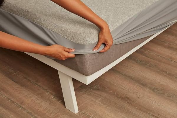 Wakefit 100% Waterproof Premium Cotton Mattress Protector Breathable and Hypoallergenic Ultra Soft Fitted Bed Protector 78"x72" - King, Grey