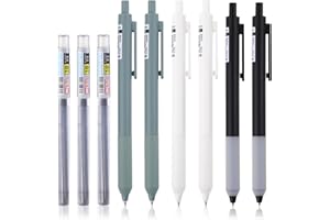 TIESOME 6 matite meccaniche con 60 mine HB, simpatiche matite meccaniche da 0,5 mm, matite estetiche artistiche, matite retrattili per disegno e scrittura, per scuola o ufficio, regali