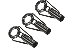 PATIKIL Tubo Diámetro Pesca Caña Puntas Reparación Kit,Inoxidable Acero Guía Anillo para Salada Agua Dulce Agua Pesca