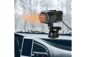 BNGXR Auto Heizung, 150W 12V Windschutzscheibe Defroster, 2 in 1 Heizung & Kühlung Ventilator mit 360 ° Drehung Saugnapf, Tragbare Autoheizung mit Luftreinigungsfunktion, für Auto Windschutzscheibe