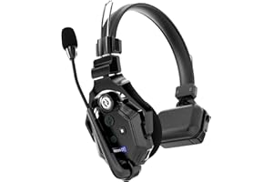 HOLLYVIEW Hollyland Solidcom C1 System Intercom Wireless Full-Duplex 350m Portata Cuffia a Distanza per Estensione Comunicazione Team Produzione Cuffia Professionale Single-Ear (Cuffia Slave)