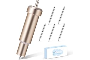 HQMaster Premium Fine Point Blade Replacement Blade and Housing for Cricut Maker 3, Maker, Explore 3, Explore Air 2, Air, One Cutting Blades for Glitter Vinyl, Cardstock, Adhesive Foil, Vellum