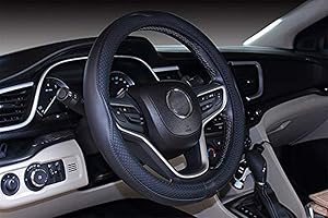 Mayco Bell 2019 Nuevo Coche de Cuero de Microfibra Extra Grande 17 18 19 Pulgadas Cubierta del Volante para Camiones Grandes (Negro, 44.5-45.25cm ')