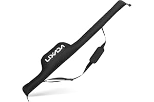 Lixada Sac de Canne À Pêche 55 Pouce Canne À Pêche Sac Portable Pliable de Pêche Pôle Tackle Housse de Protection Cas de Stockage Sac