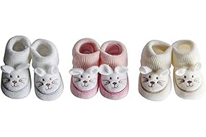 NOSBEBES® Chaussons bebe, bio, pour Noel - chaussette bebe naissance, chaussures bebe, cadeau noel 0-3 mois