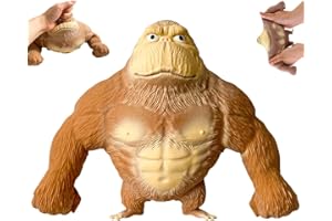 EZOULUOBA Gorilla Stressabbau Spielzeug, Gorilla-Figur zum Stressabbau, Gorilla Stress Toy, Gorilla Toys, Squishy Stressbal, Weiches Squeeze-Spielzeug, Dekompressionsspielzeug & Squishy Spielzeug
