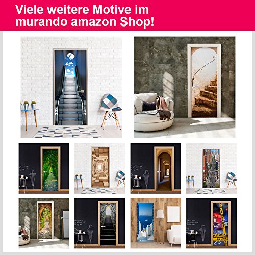 Türtapete Selbstklebend ! XL 80×210 cm ! Premium Vliesleinwand mit Samt Haptik! selbstklebende Premium Folie – leicht zu verkleben ohne Blasen ! Fototapete Tapete Türpanel Türposter Türaufkleber Türsticker Tür Foto Bild Design Sauna braun n-B-0022-a-d - 7