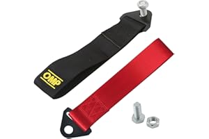 AMACOAM Tow Strap Racing Car Tow Rope Universal Racing Car Towing Ropes Nylon Tow Eye Strap Set High Strength Nylon Tow Ropes Racing Car Trailer Sport Rope Tow Strap for Front and Rear Vehicle Bumper 2 Pieces