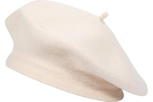 ZLYC Donna Lana Basco Scozzese Stile Francese Berretto