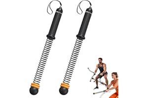 KINDLUME 2 Pièces Corde Musculation, Corde, Battle Rope, sans Cordon, Résistance Ajustable Équipement Fitness, pour Entraînement à Domicile, Salle de Sport, Cardio, HIIT