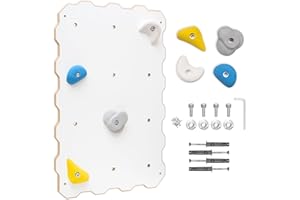 MAMOI® Mur d’Escalade pour Chambre d’Enfant, Structure d’Escalade intérieure, grimpe avec Prises d’Escalade pour Enfants, Pierres d’Escalade, Mur avec Prises, Prises d’Escalade, kit de Montage