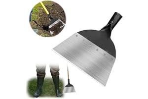 Quxvena Multifunktional Gartenwerkzeug Unkraut Entferner Gerät, Gartengeräte Flache Schaufel aus Stahl, Gartenschaufel Stoßscharre, 28 * 26.5 * 3.3cm