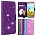 Produktbild Vectady für Samsung Galaxy A8 Plus 2018 [Nein für A8] Hülle, Kunstleder Flip Case Handyhülle mit Spiegel für Samsung Galaxy A8 Plus 2018 Schutzhülle Leder Tasche Silikon Weich Dünn Bumper Cover und Bling Glitter Glitzer Strass Diamant Kartenfach Standfunktion Magnet Spiegel Handytasche Lederhülle Brieftasche Schale Mirror Case Muster Blumen Schmetterling Etui Leder für Samsung Galaxy A8 Plus 2018 - Lila