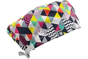 WEARK Cappello da chirurgia sanitaria donna uomo infermiera dentista medica capelli lunghi (Vinile)