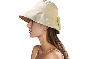 Yuccer Sombrero Mujer Verano Plegable, Algodón Protección Solar Gorro de Playa Mujer Sun Hat for Women Verano