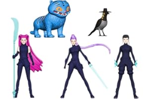 AFORENTIER 5PCS Cartoon Cake Toppers Birthday Decorations Gift for Fans Office Room Figurine Decor