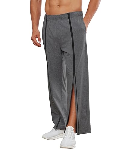 Revalidatiebroek For Dames En Heren, Zijopening, Lange Baggy Met Ritssluiting Aan De Zijkant, Wijde Pijpen, Snelsluitingsbroek, Vrijetijdsbroek, Sportbroek (Color : Noir, Size : L Revalidatiebroek For Dames En Heren, Zijopening, Lange Baggy Met Ritssluiting Aan De Zijkant, Wijde Pijpen, Snelsluitingsbroek, Vrijetijdsbroek, Sportbroek (Color : Noir, Size : L