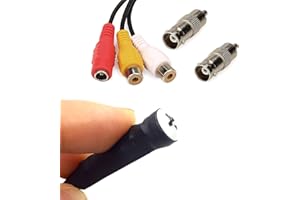 CNDST CCTV HD Mini cámara de Seguridad espía estenopeica de 90 Grados 1000 tvl Tubo Serpiente Oculta, Mini cámara de vigilancia CCTV Mini cámara de Tornillo analógico