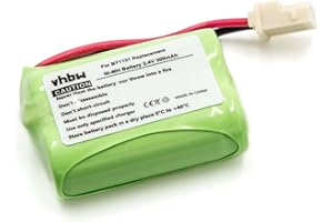 vhbw Batterie Compatible avec Motorola MBP16, MBP16/2 Moniteur bébé, babyphone (300mAh, 2,4V, NiMH)