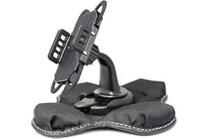 TOMTOM XXL 530 530S 535 535T 540 540S 540M 550 550M 550T 555 555T WTE M LIVE EASYPORT GPS Portable Dashboard Friction Mount Kit by ChargerCity w/ Micro SD USB Card Reader, Bracket Cradle & Beanbag Dash Mount