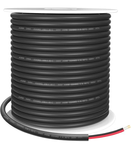 Kupferlitze, 2 X 0,75 Mm², 2-adrig, Zweifarbig, 25m Ring, Rot/braun